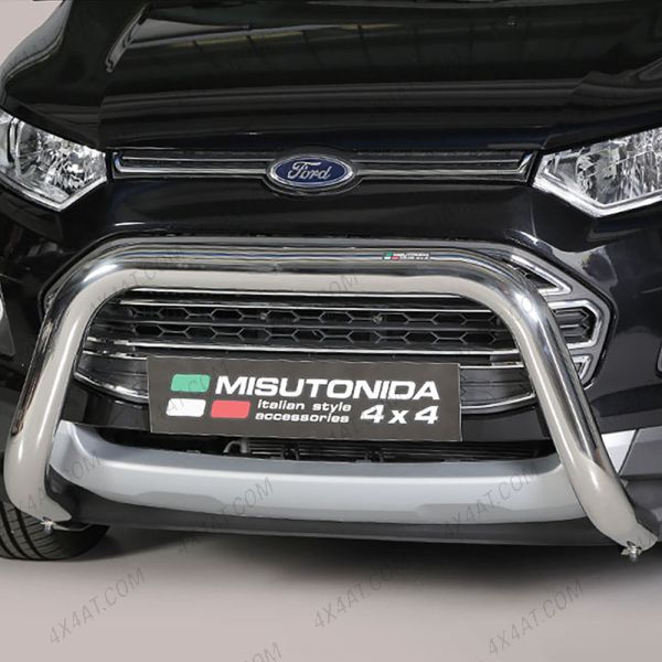 76mm Stainless Steel A-Frame Bull Bar fitted to Ford EcoSport 2014-2017 
