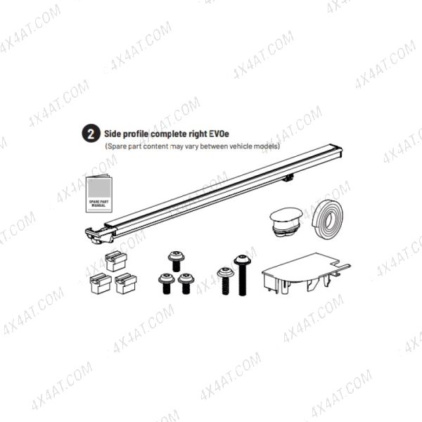Ford Ranger 2023- Mountain Top EVOm Complete Right Hand Side Profile