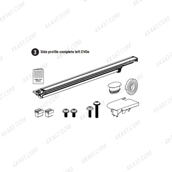 Ford Ranger 2023- Mountain Top EVOm Complete Left Hand Side Profile