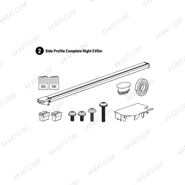 Ford Ranger 2023- Mountain Top EVOm Complete Right Hand Side Profile