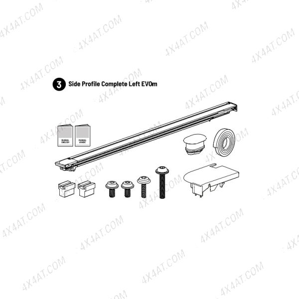 Ford Ranger 2023- Mountain Top EVOm Complete Left Hand Side Profile
