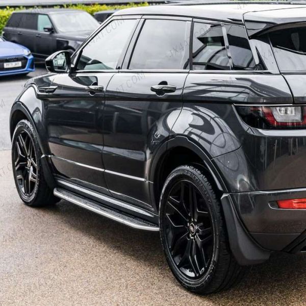 Evoque L538 2011-2018 Silver Side Steps - Dynamic