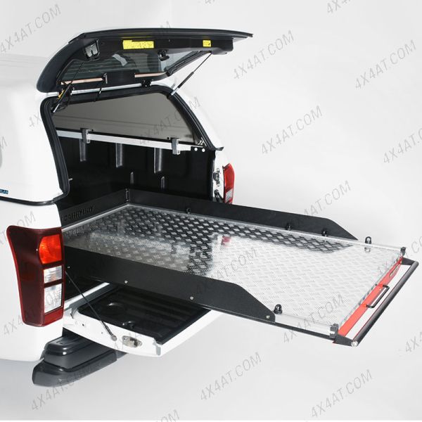 Extra Cab Chequer-Plate Deck Heavy Duty Bed Slide – Narrow type