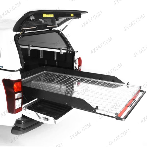 Extra Cab Chequer-Plate Deck Heavy Duty Bed Slide