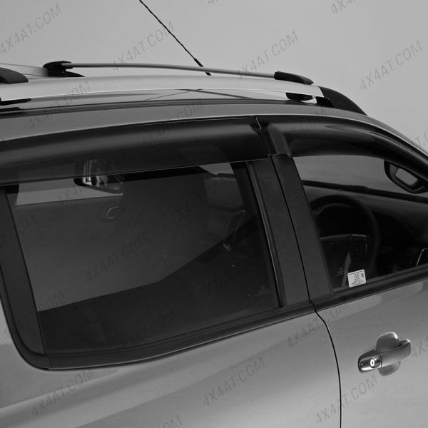 Ford Ranger 2006 to 2012 Set of 4 Dark Smoke Wind Deflectors