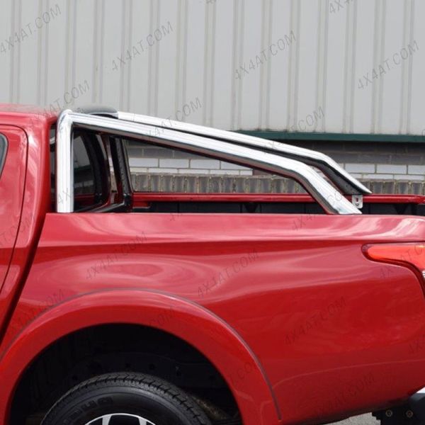 Side view of the Fiat Fullback Stainless Steel Single Hoop Roll Bar