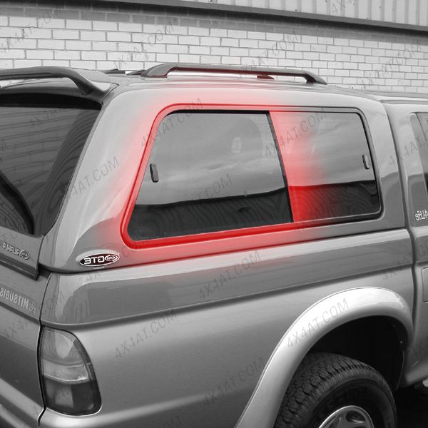 Alpha GTX O/S Rear Side Window Glass for Mitsubishi L200