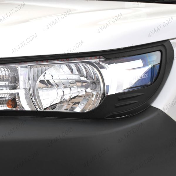 Toyota Hilux 2016-2020 Black Headlight Covers for Active and Icon Models