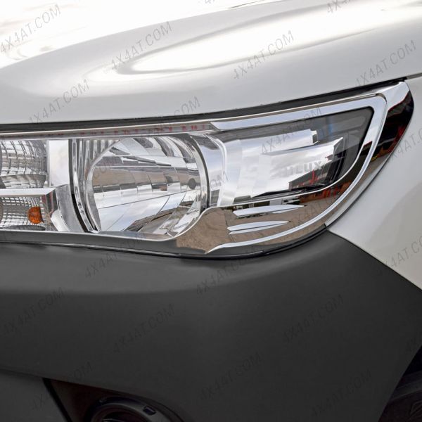 Chrome head lamp surround for Toyota Hilux