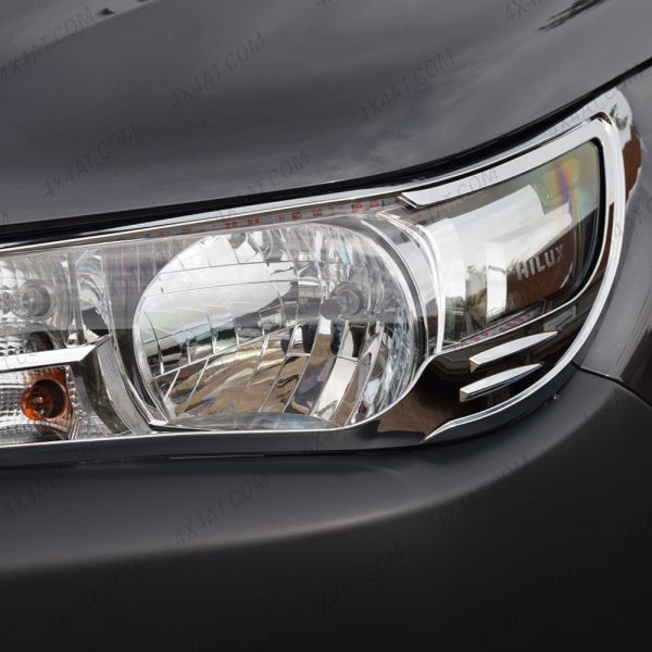 Chrome headlight surround for Toyota Hilux