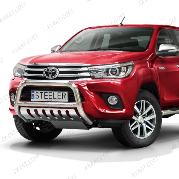 Toyota Hilux 2016-2020 Stainless Steel Bull Bar with Axle Plate