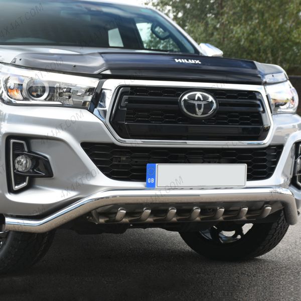 Toyota Hilux Invincible X 2018 On Stainless Steel Spoiler Bar with Axle Bars