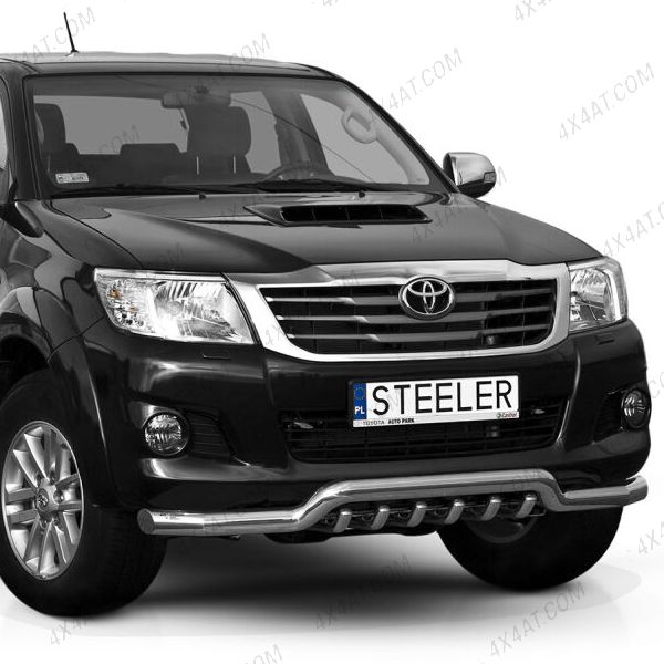 Toyota Hilux 2011-2016 Stainless Steel Spoiler Bar with Axle Bars