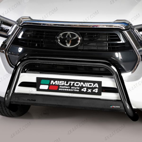 Toyota Hilux 2021- Black 63mm A-Frame Bull Bar