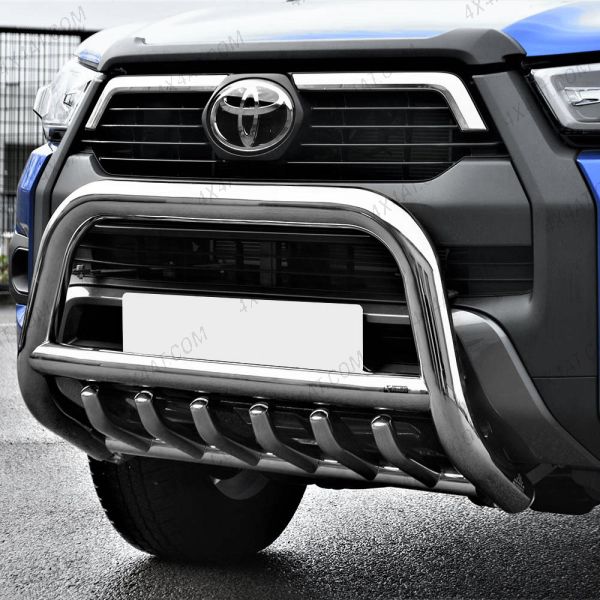 Toyota Hilux 2021- A-Bar with Axle Bars in Stainless Steel