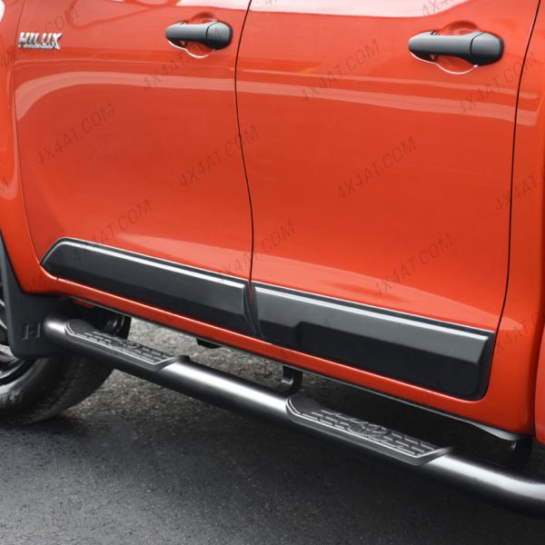 Toyota Hilux 2016-2020 Lower Door Matte Black Side Trim