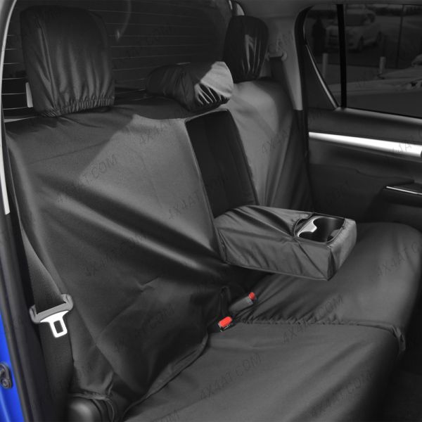 Tailored Rear Dark Grey Seat Cover For The Toyota Hilux 2021 On Active