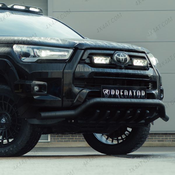 Black Spoiler Bar with Axle Bars for Toyota Hilux 2021+
