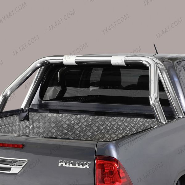 Toyota Hilux 2021 On Double Cab Single Hoop Sports Bar - Polished
