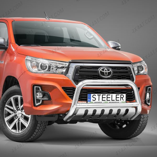 Toyota Hilux Invincible X 2018 On Stainless Steel A-Bar with Axle Plate