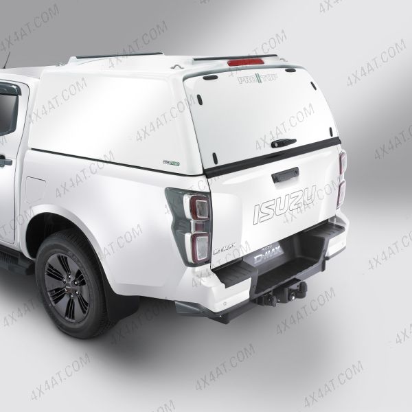 Isuzu D-Max 2021-2024 Extended Cab ProTop Tradesman in 527 Splash White with FRP rear door