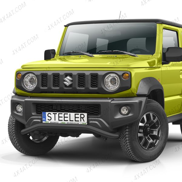 SsangYong Musso 2018+ Spoiler Bar with Axle Plate - Black Powder Coated