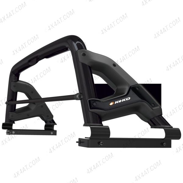 Nissan Navara NP300 76mm Black Powder Coated Sports Roll Bar with ABS Side Accents