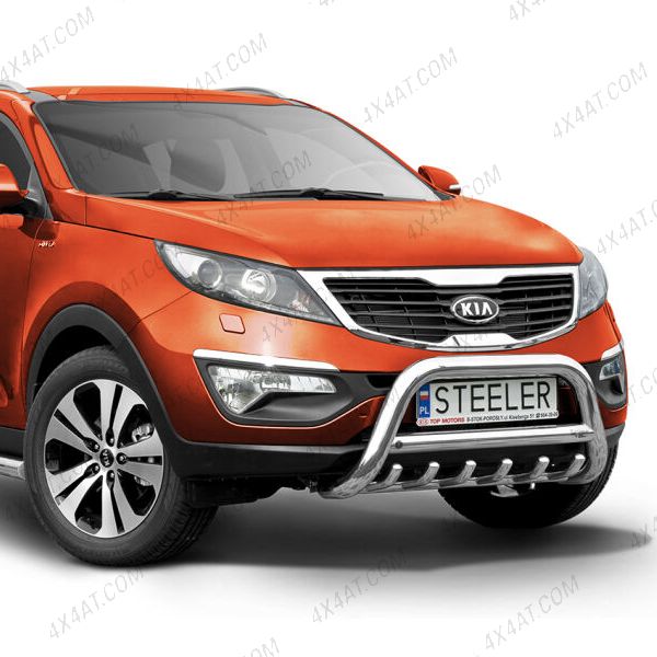 Kia Sportage 2010-2016 70mm Stainless Steel A-Bar with Axle Bars