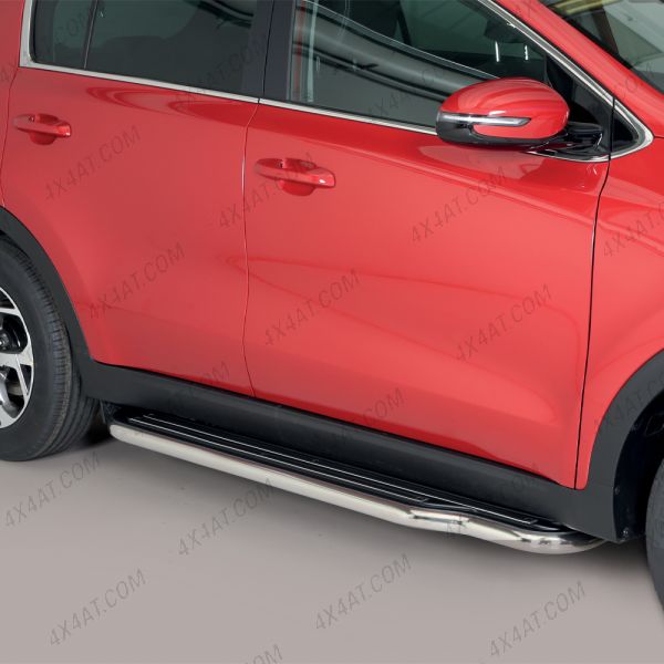 Kia Sportage 2016-2021 Stainless Steel Wide Side Steps