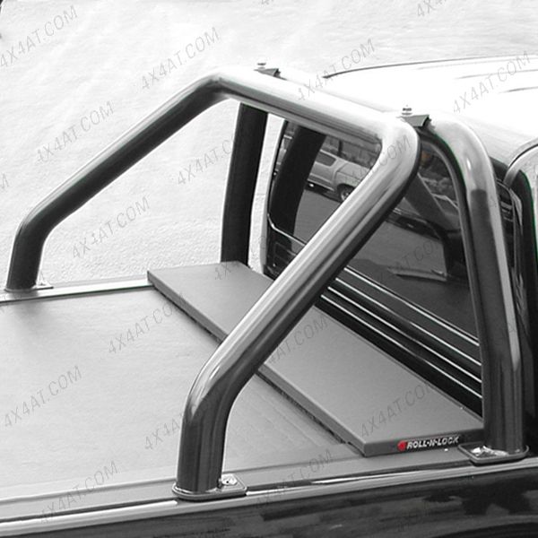 Mitsubishi L200 Club Cab 2005-2009 Black Single Hoop Sports Roll Bar