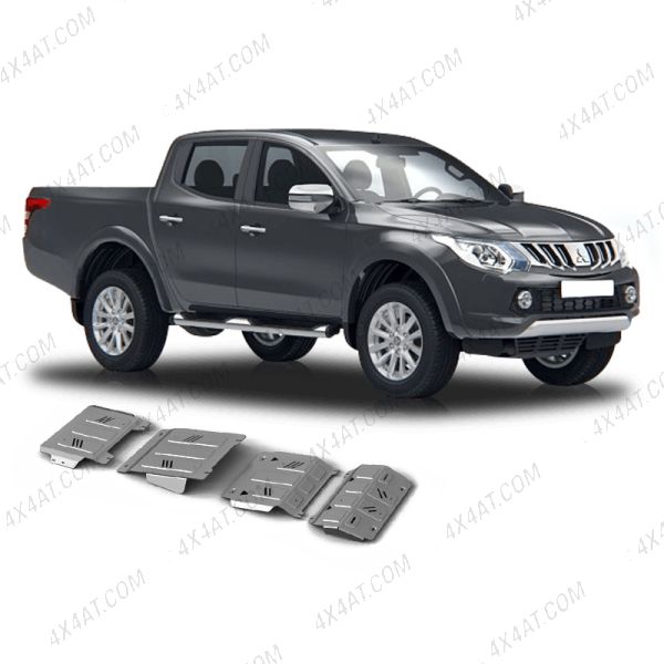 Mitsubishi L200 2015-2019 4mm Alloy Underbody Skid Plates