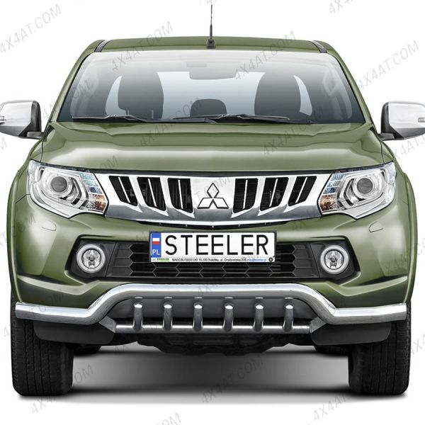 Stainless Steel Front A-Bar Nudge Bar L200 Series 5 2015 to 2019