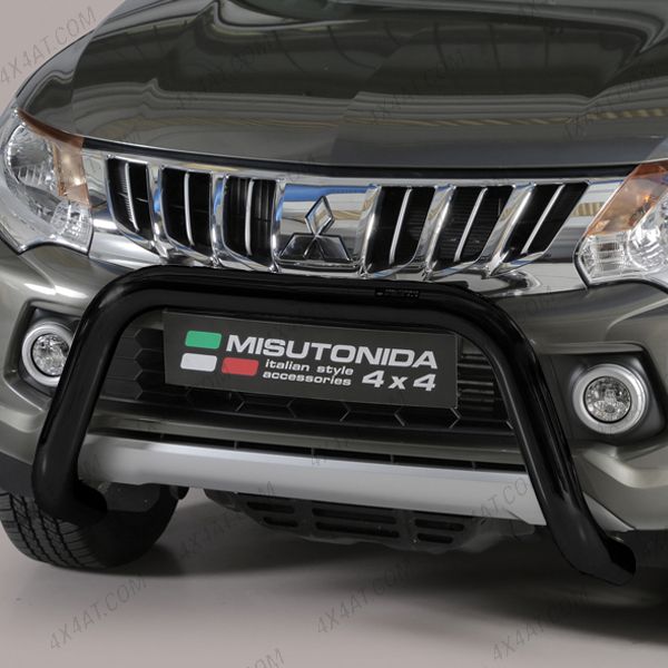 Mitsubishi L200 2015-2019 76mm Black Bull Bar