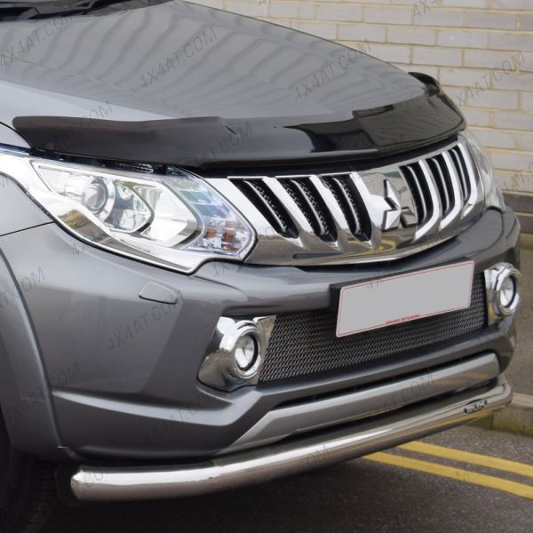 Dark tinted acrylic bonnet guard for the Mitsubishi L200 Series 5