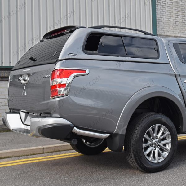 Mitsubishi L200 Double Cab 2015 Carryboy Windowed Leisure Hard Top Canopy Rear Corner View