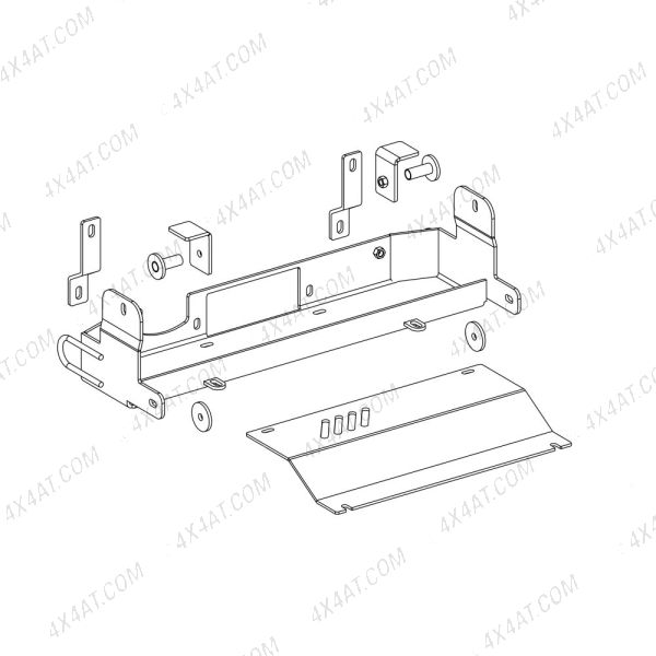 Mitsubishi L200 2019- Hidden Winch Mount - Front Bumper