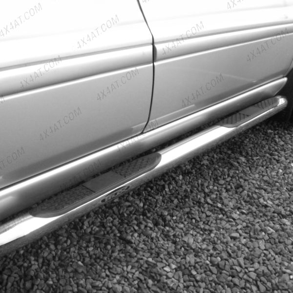 Mercedes ML W163 1997-2005 Stainless Steel Side Bars with Steps