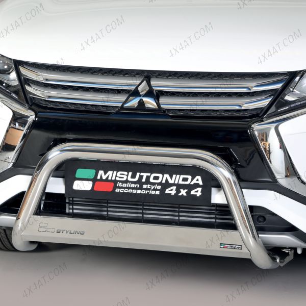 Mitsubishi Eclipse Cross 2018- 63mm Front Bar In Stainless Steel 