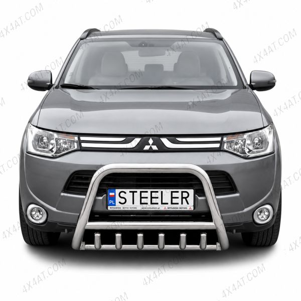 Mitsubishi Outlander 2012-2016 70mm Stainless Steel A-Bar with Axle Bars
