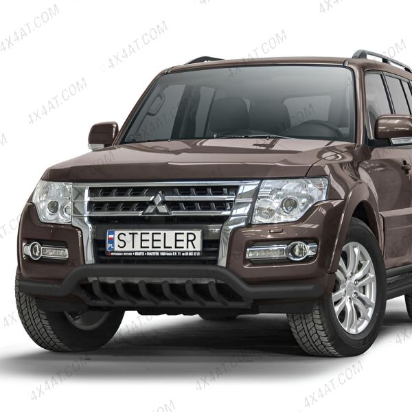 Mitsubishi Pajero 2006-2014 Black Coated A-Bar with Axle Bars