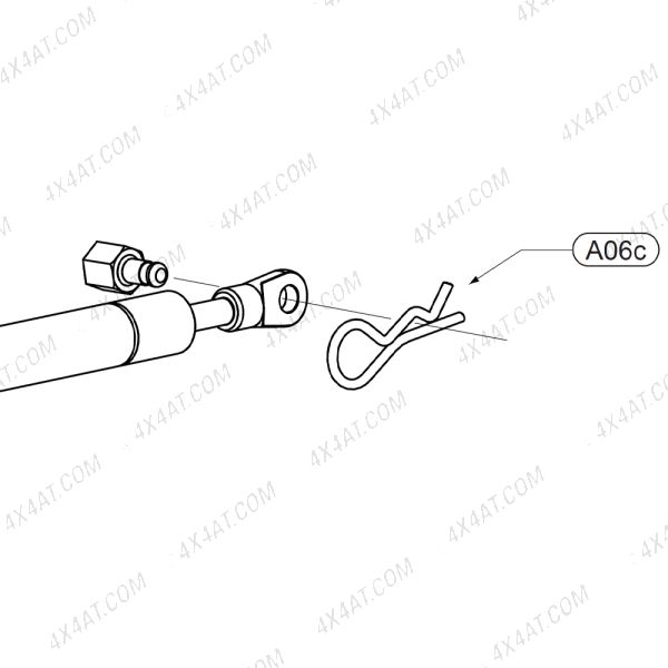 Mountain Top Gas Strut R Clip A06C