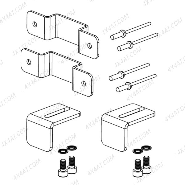 Mountain Top Lid Pair of Tailgate Locking Kit Latches - A10G