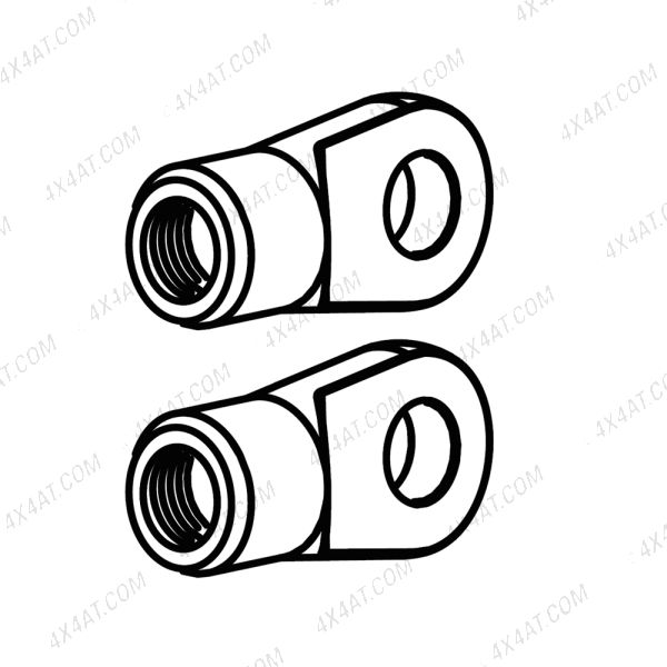 Mountain Top Strut End (Silver) A06F (Pair)