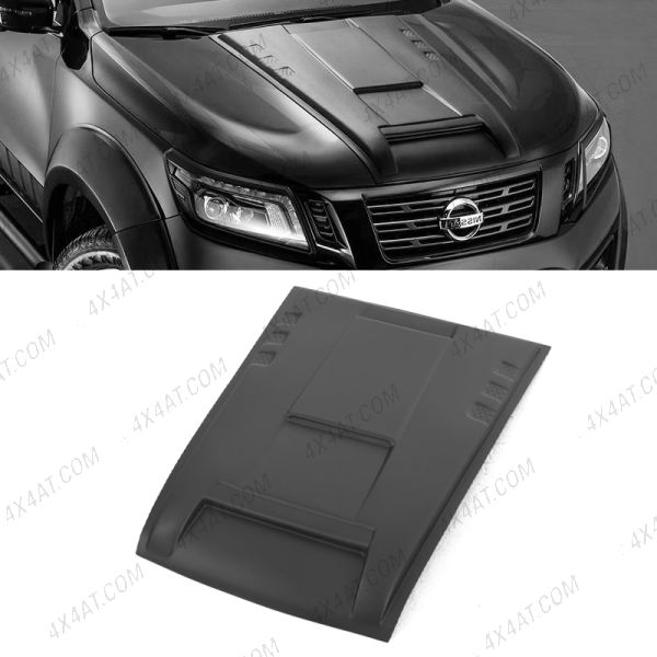 Nissan Navara NP300 2016-2021 Full Size Matt Black Bonnet Scoop