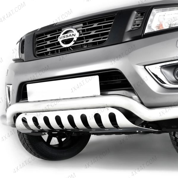 Nissan Navara NP300 2016-2021 Stainless Steel Spoiler Bar with Axle Plate