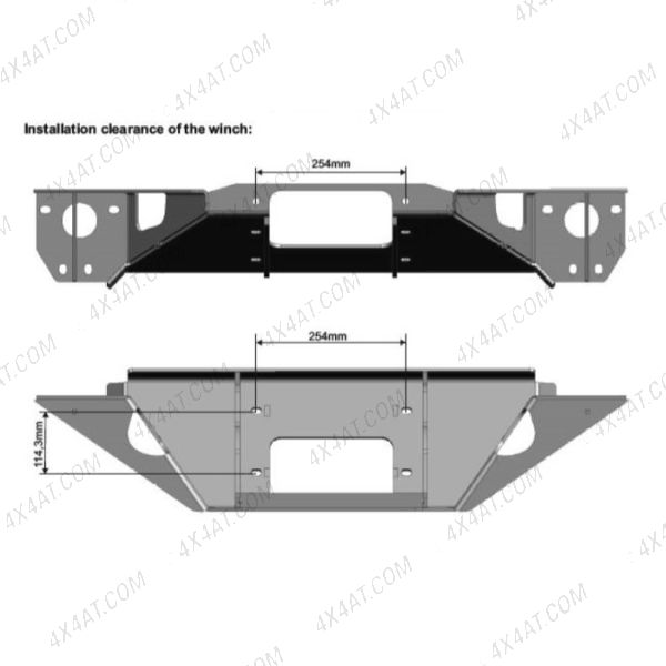Nissan Navara NP300 Hidden Winch Mount - Front Bumper