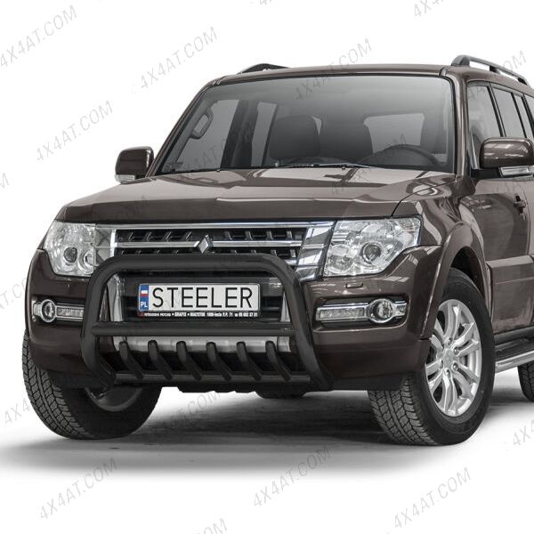 Mitsubishi Pajero 2006-2014 Black Coated A-Bar with Axle Bars
