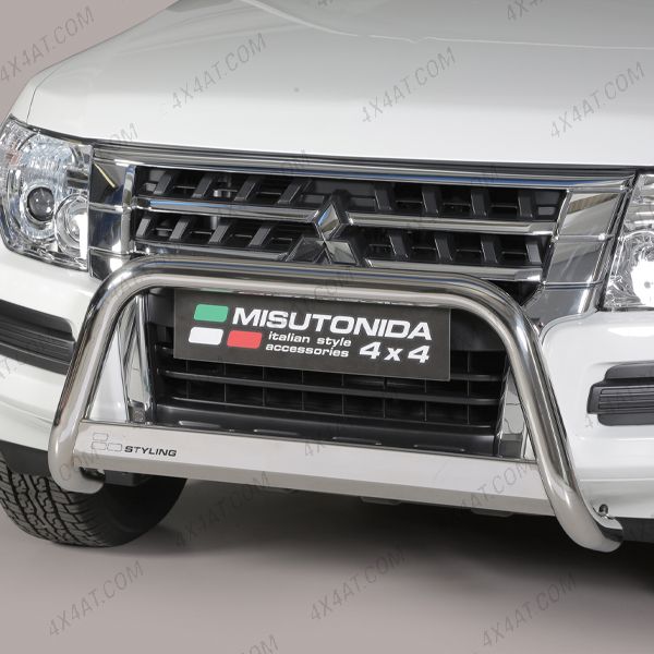 Mitsubishi Shogun/Pajero 2015-2021 Stainless Steel A-Frame Bull Bar