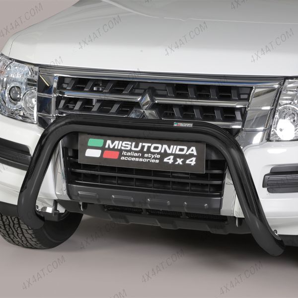 Mitsubishi Shogun/Pajero 2015-2021 Black Coated Bull Bar
