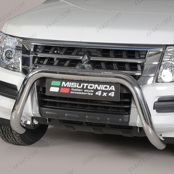 Mitsubishi Shogun/Pajero 2015-2021 Stainless Steel Bull Bar